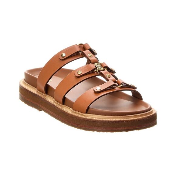 Celine Tippi Leather Slide - Picture 1 of 5